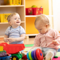 children playing on the floor